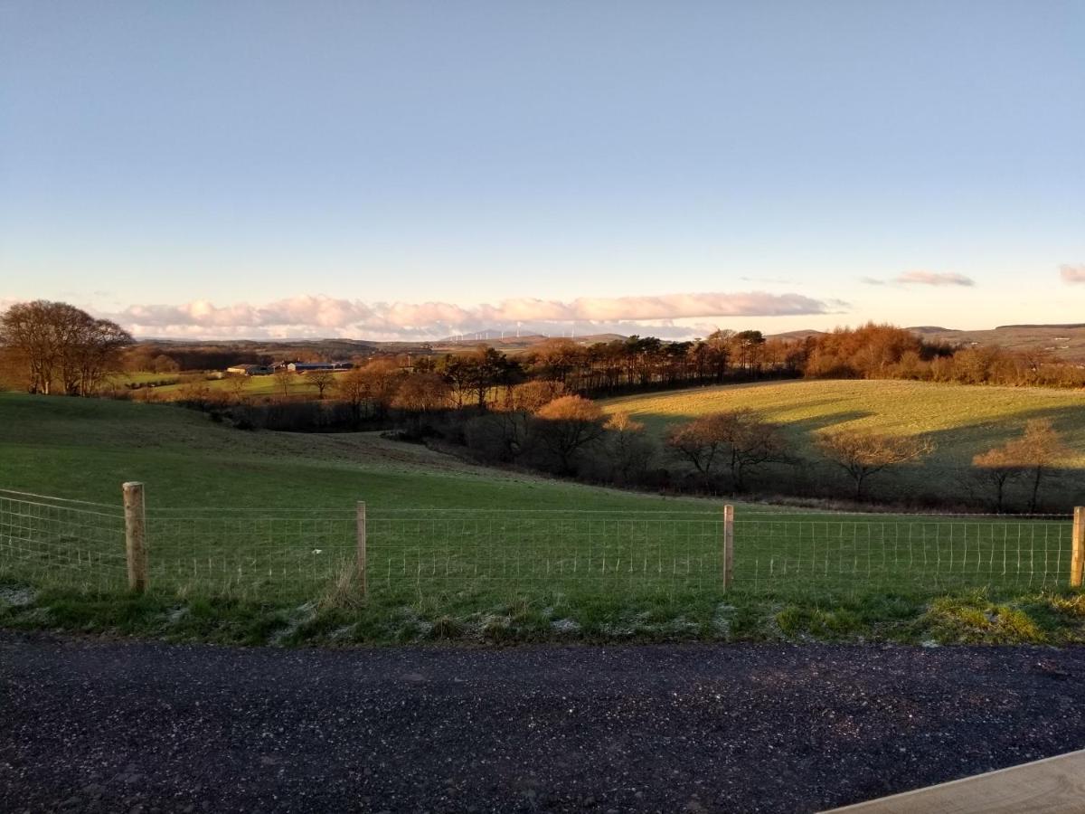 Cleeves Cabins Ailsa Luxury Lodge With Hot Tub Dalry  Dış mekan fotoğraf